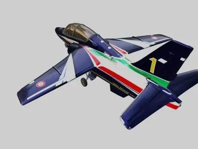 ALENIA Aermacchi M-345 - THE ITALIAN JOB - Low-poly 3D model