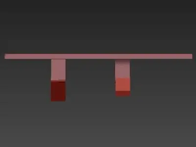 LED TRACK LIGHT RECTANGULAR ALUMINUM COMMERCIAL 3D model