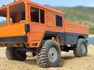 Crawler Baby Cat 1 Cab - 1-18 TRX4M RC body 3D print model