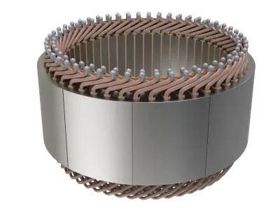 Hairpin winding 3D model