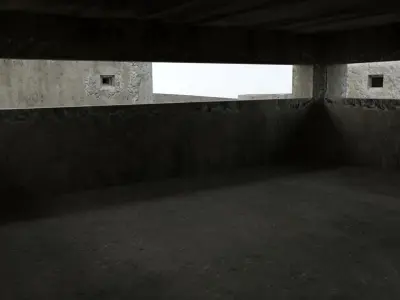 War Bunkers Low-poly 3D model