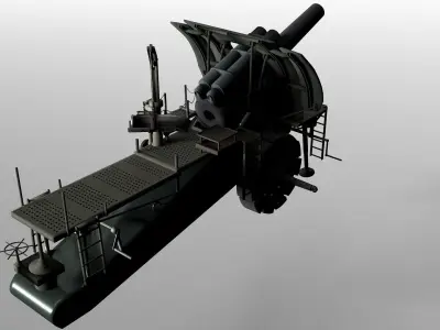 Big Bertha Mortar 3D model