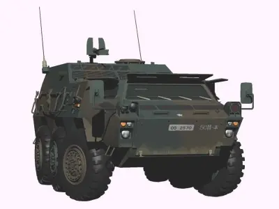Japan Ground Self-Defense Force Type82 CCV 3D model