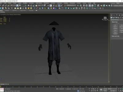 Male Warrior Outfit 1 Low-poly 3D model