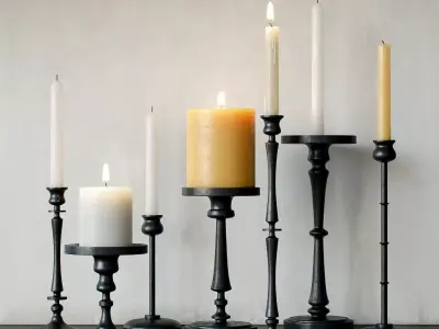 Candle holders Free 3D model purchase
