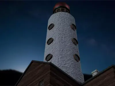 Lighthouse 04 Low-poly 3D model