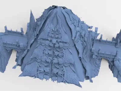 Set Occult raised bridge Bright 3D model