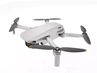 DJI Mini 2 Quadcopter remote controlled drone 3D model