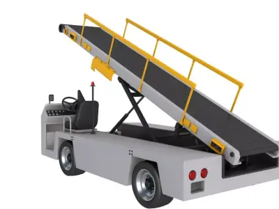 Airport Conveyor Belt Loader 3D model