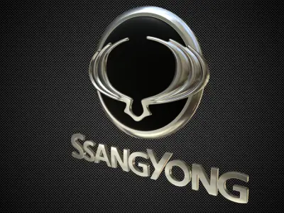 ssang yong logo 3D model