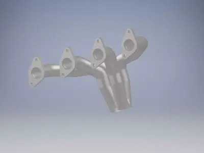 car exhaust system 3D model