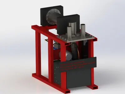 Horizontal press brake 3D model