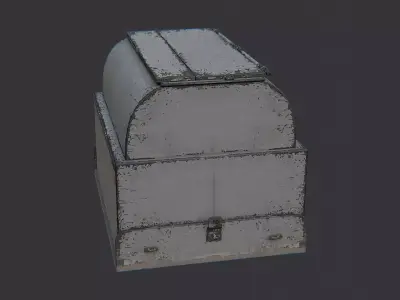 Dun Barracks Dumpster Exterior Low-poly 3D model