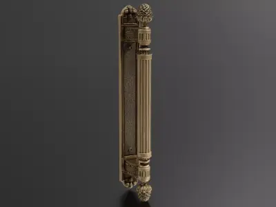Classic door knocker 01 3D print model
