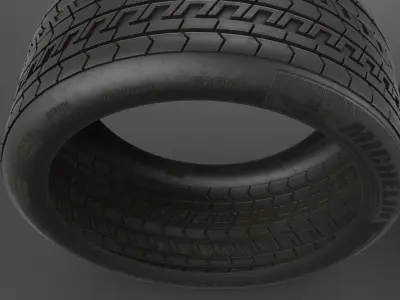 Tyre Model and 4K Texture Low-poly 3D model