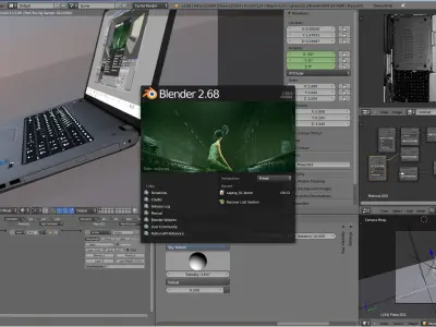 HP Laptop com Free 3D model