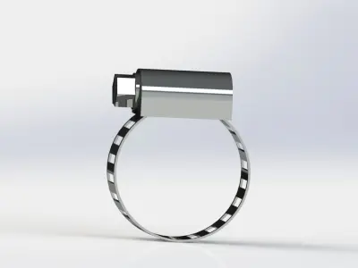  hose clamp 3D model
