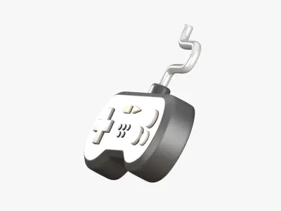 Joystick 3D Illustration 3D model