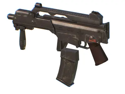 Shooting Weapons Heckler  Koch G36C Low-poly 3D model