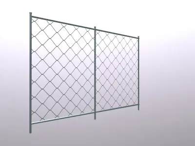 Fence Game Ready Asset  Low-poly 3D model