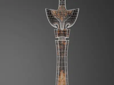 Wizzard sword Free low-poly 3D model