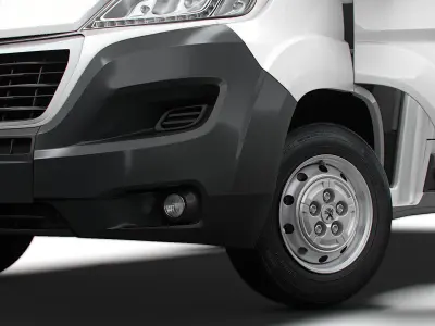 Peugeot Boxer Van L4H3 HQ Interior 2023 3D model