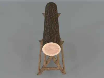 Log Holder 3D model