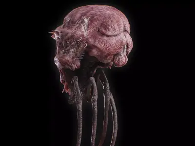 Alien Insect Creature Low-poly 3D model