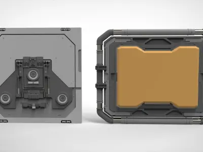 Sci-fi Architecture kitbash 52 3D model