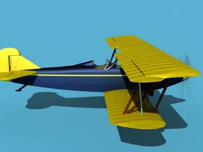 Travelair 2000 V04 3D model