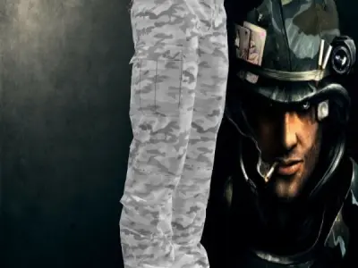  5 Pockets Camo Pants 3D model