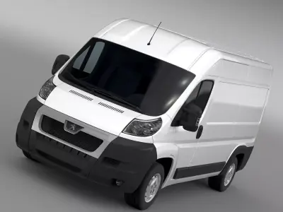 Peugeot Boxer Van L2H2 2006-2014 3D model
