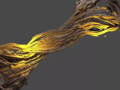 Healers Sword Tree Wall engraving 5 3D model