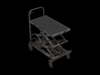 hydraulic lift trolley 3D model