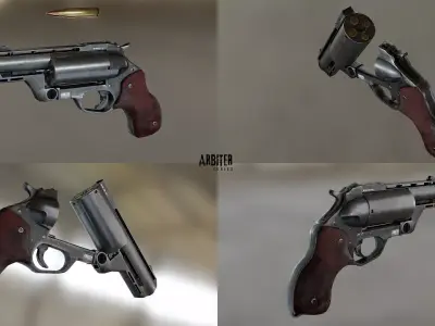 Arbiter 556 Revolver Low-poly 3D model