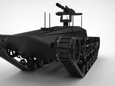 Tracked vehicle robot 3D model