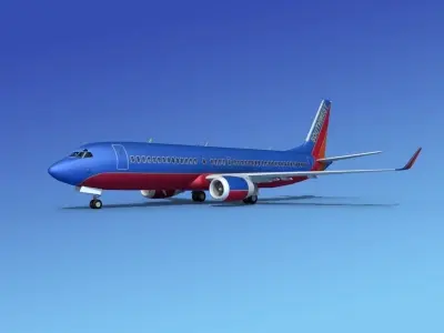 Boeing 737-800 Southwest Airlines 3D model
