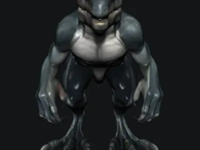 Shark Fantasy Creature 3D model