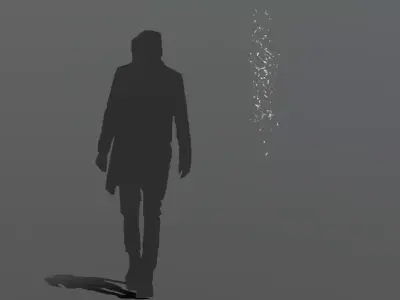 FeatherShootDown 300 Low-poly 3D model