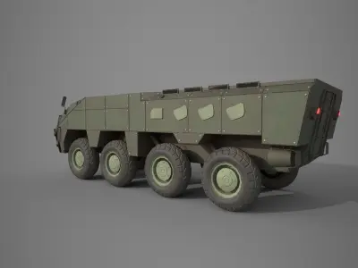 TATA Kestral APC LowPoly Low-poly 3D model