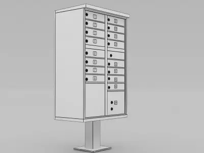 Mailbox 3D model 5