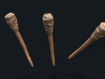 Torch Wood Low-poly 3D model
