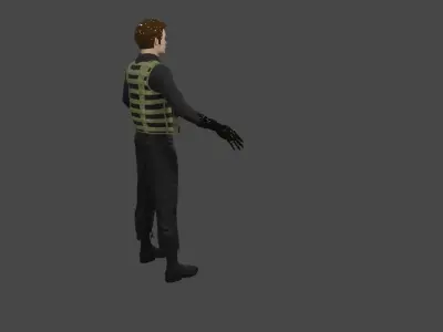 nylan military character Free 3D model