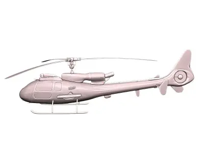 Military Utility Helicopter 3D Print Model 3D print model