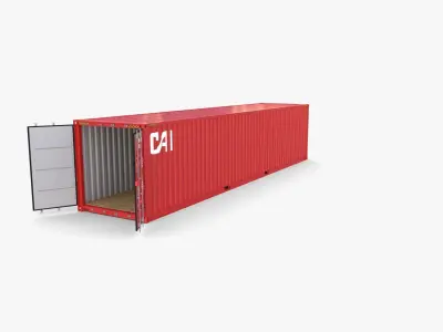 40ft Shipping Container CAI v2 3D model