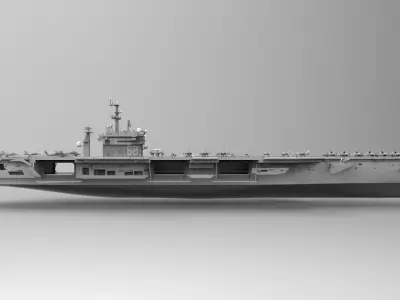 aircraft carrier USS Nimitz CVN 68 3D model