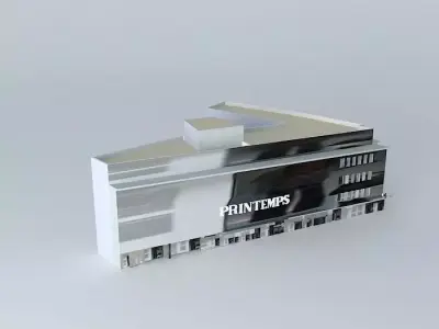 Centre commercial Free 3D model