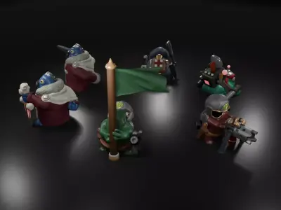 Pond Defense Force - Command Squad 3D print model