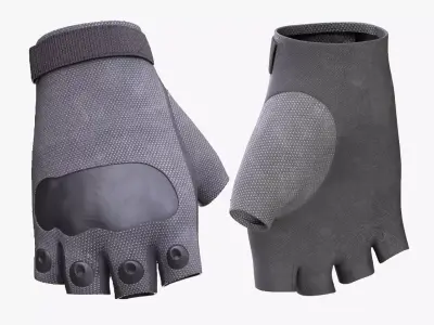 Gloves 18 - All MH Bodies - UE5 Skeletons - Rigged Low-poly 3D model