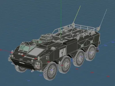 Japan Ground Self-Defense Force Type96 APC Default Color 3D model